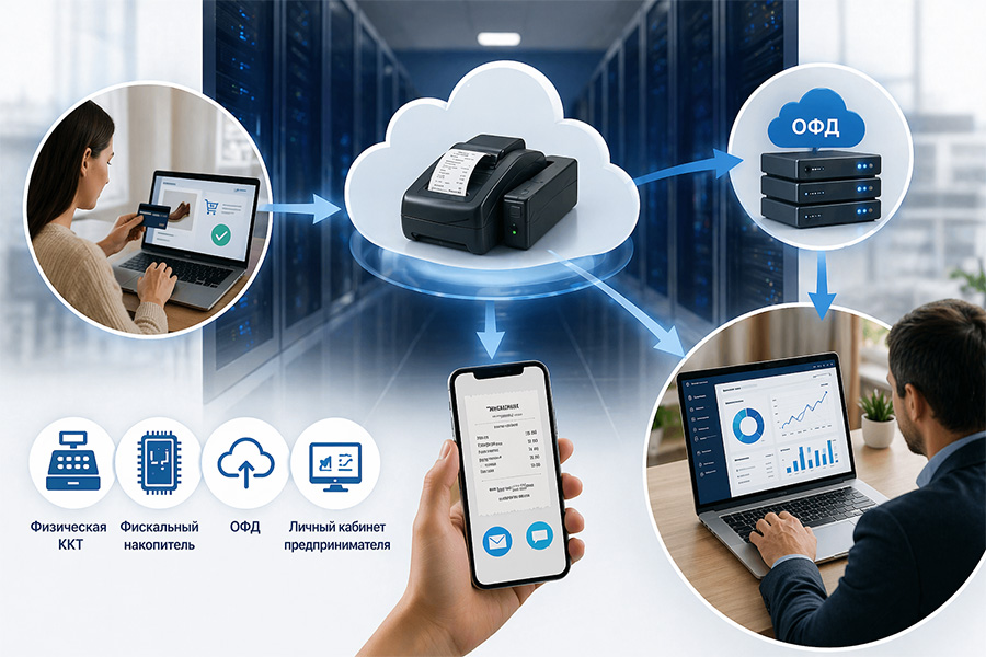 Принцип работы облачной кассы