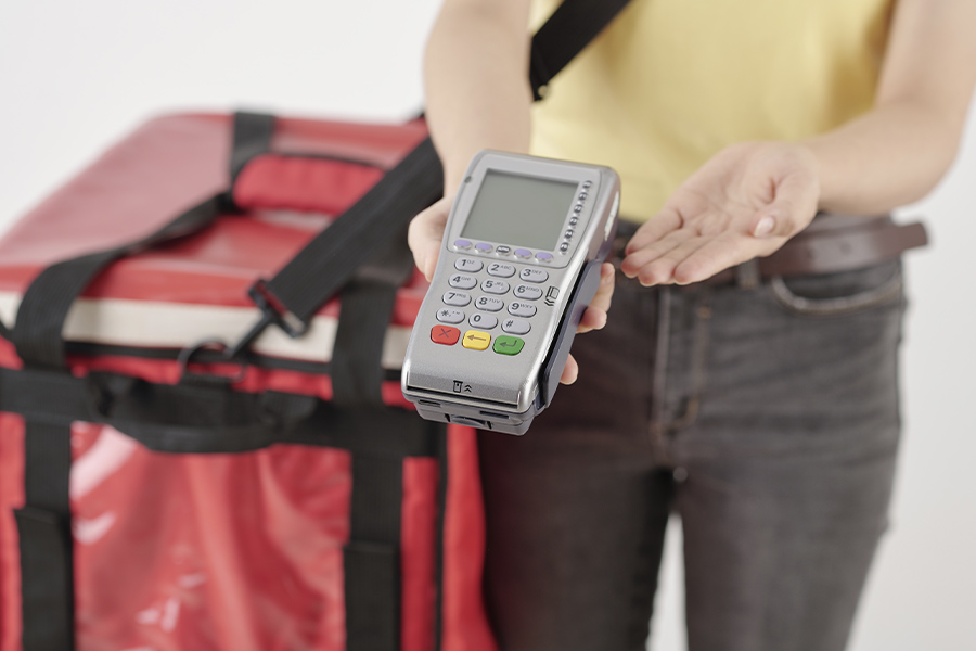 Касса для курьерской доставки еды