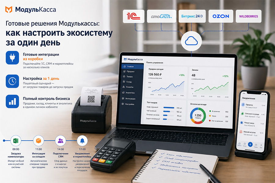 Готовые решения Модулькассы: как настроить экосистему за один день
