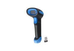 Беспроводной черный сканер с синей кнопкой